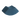 Coussin, quart de cercle, bleu mer