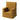 Fauteuil enfant XL, jaune moutarde