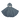Poncho en mousseline, épicéa bleu