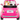 Barbie Fiat 500 avec poupée - rose