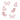 Wallstories - papillons roses - lot de 6