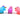 Audience de compression clignotante, rose