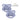 Lot de 2 sucettes +6 mois - bleu poudre