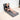 Matelas plié, simple, bleu-gris (3 couches)