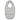 Bavoir long, gris paon