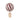 Ballon, 10 cm, rouge foncé
