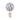 Ballon, 10 cm, bleu poudre
