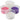 Perle, blanc, violet et rose