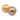 Boules en plastique en filet - cuivre / beige