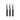 Couteaux en silicone, pack de 3 - gris pierre
