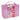 Grande valise métal pastel