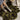 Tapis tufté tête de tigre vert